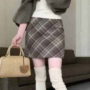 CCK194B여성용 일상 스타일 클래식 체크 패턴 미니스커트