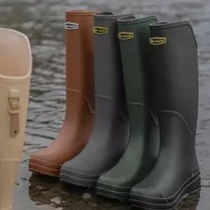 여성 롱 레인 부츠 농업용 패션 방수 남녀공용 롱 레인 부츠 텃밭 긴장화 장화 남성