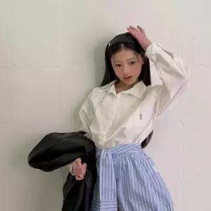 기본 오버핏 셔츠 키즈 아동 주니어 남방