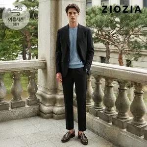 [지오지아] 썸머 에어로쿨 블랙 셋업 수트 (AEE2KG1101_AEE2PP1101_BK)