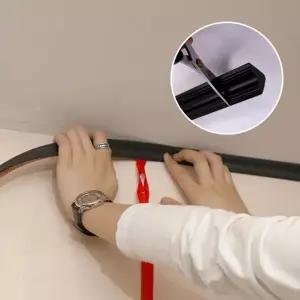 셀프 몰딩커버 붙이는 접착식 걸레받이 보수 시트지 1m