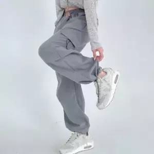 조거핏 와이드 카고팬츠 스트링 조절 밴딩 바지