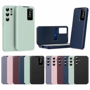 갤럭시 s26 울트라 플러스 스마트 뷰 플립커버 카드 수납 포켓 지갑 슬림 가죽 풀커버 케이스