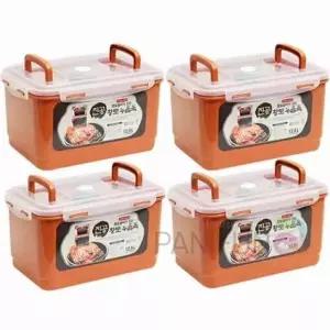 누름독 12.5L 4개 밀폐용기 프라스틱반찬통 김치통 김치용기 플라스틱반찬통