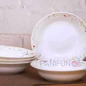 원형 접시 4.5인치 원형접시 돈까스접시 샐러드접시 도자기원형접시 카페접시