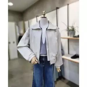 [갤러리아] ABFZ[2컬러]기본카라 집업 양가죽 자켓(ABA5FFL8)