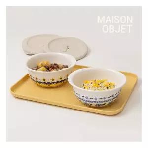 프라카 폴란드풍 도자기 냉동밥용기 450ml 4P 세트 237858