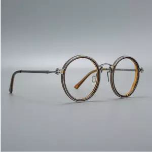 총폭 150mm 빅사이즈 14g 초경량 남자 고탄성 무도수 순수 퓨어 티타늄 안경테 큰얼굴 빅페이스 큰얼굴 T74