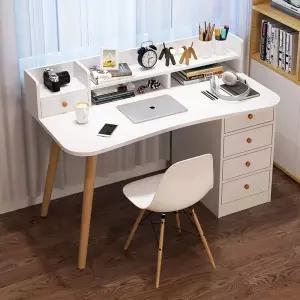 고등학생책상 라운드 공부용 중고등학생책상 데스크 청소년 의자세트 책상