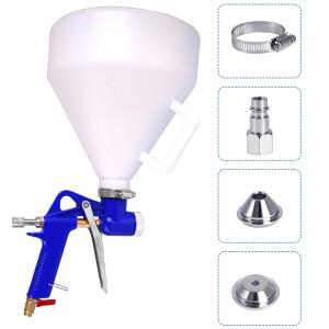 헤어 호퍼 스프레이 건 페인트 텍스처 도구 드라이월 벽 페인팅 1.45 갤런 핸들 포함 3개 노즐