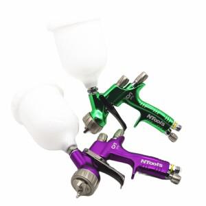 LVLP 페인트 스프레이건 깍지 공기 1.5mm 바니시 분무기 에어 툴 2 사이즈