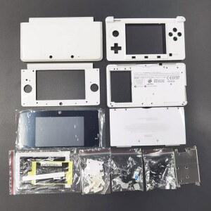 닌텐도 3DS 게임 콘솔용 교체 하우징 쉘 커버 케이스, 화이트용 전체 케이스 액세서리 완성