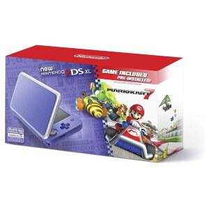 새로운 닌텐도 2DS XL - 마리오 카트 7이 사전 설치된 퍼플 + 실버