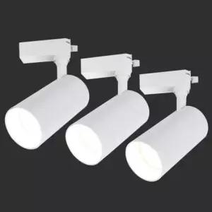 [Deco] KS 레일조명 LED 일체형 등기구 30W 화이트 원통 미술관 포인트조명