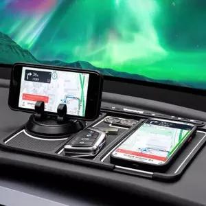 스마트폰 핸드폰 자동차 거치대 휴대폰 논슬립 미끄럼방지 차량용 기본형 백조