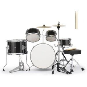 14인치 완전 주니어 드럼 3개 목재 세트 입문용 의자 3종 드럼스틱