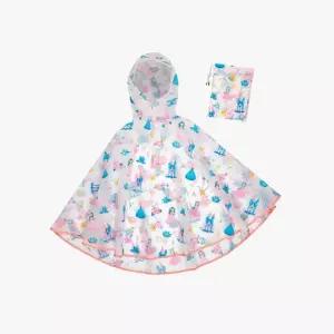 [스테판조셉] 경량 클리어 레인판초 파우치 세트 프린세스