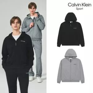 [캘빈클라인 스포츠] 26SS 에센셜 셋업 후드 집업 남성 2컬러 택1