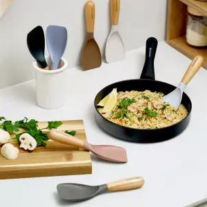 우드 실리콘 스파츌라 스패츌러 볶음주걱 요리스푼 7color