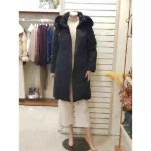 [하프클럽/지센]지센 세이브존01 밍크폭스구스 퍼코트 LFFUPB41BK