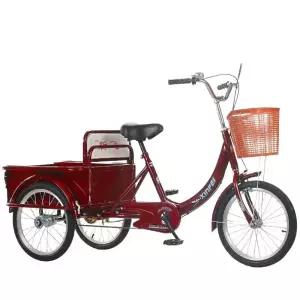 전동 삼륜 스쿠터 2인용 노인 부모님 효도선물 세발자전거