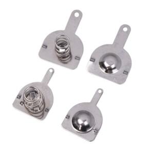 18650 배터리 시트 용수스틸 접촉 박스 포지티브 및 네거티브 단일 바이폴라 5 쌍 16x16 16.5x18.5mm 10 개