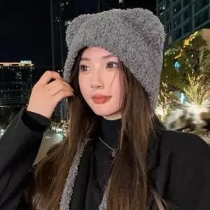 /신상오픈런 여성용 겨울 방한 귀마개 퍼 모자 필수 아이템