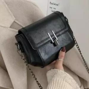 /신상오픈런 여성 체인 장식 미니 사각형 가죽 크로스백