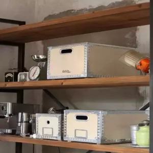 덜튼 우드 인테리어 나무상자 러스틱대형 엔틱 전파시계 거실 침실 틈새 무소음 수납장 박스