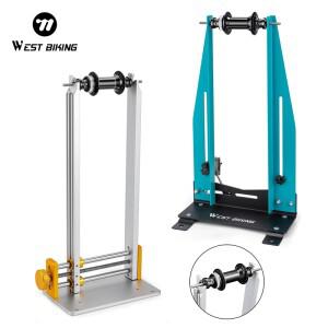 웨스트 바이킹 자전거 트루잉 스탠드 쓰루 액슬 허브 고정 로드 121520mm 버킷 샤프트 플라워 드럼 휠 세트
