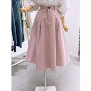 [갤러리아] [레코브]버튼 플레어 면스커트(LC31F3SK512X)