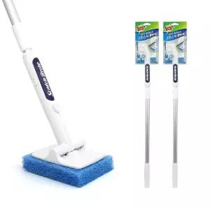 3M올인원 욕실청소 크린스틱 롱핸들 (핸들1+리필1) x 2개 / 길이조절