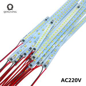 5pcs-20pcs AC220V LED PCB 조명 10CM 4W-8W 자연차가운 흰색 SMD2835 고휘도 하드 스트립