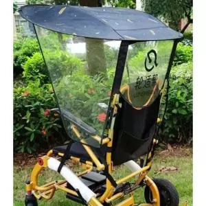 휠체어 우산 차양막 자외선 차광막 햇빛가리개 레인커버