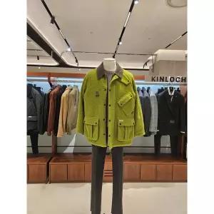 [킨록바이킨록앤더슨](신세계 사우스시티)울 블랜디드 부클 헌팅자켓 하프코트 2종 택1(CKU06L0M9)