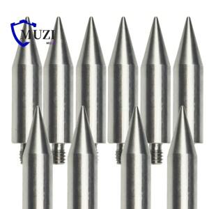10PCS 미니 프리즘 1/4 스레드 스텐 D12MM 도매 고 폴 포인트 팁 50MM 길이