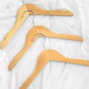 아동용 천연목재 미끄럼방지 의류걸이 어린이옷 유아복 아기옷 보관거치 옷장정리