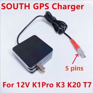 사우스 콜리다 샌딩 GNSS GPS RTK 충전기 12V K1Pro K3 K20 T7 5핀