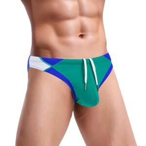 뮤바이어스 남성 비키니 수영복 로우 라이즈 파우치 포함