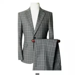 체크스판 남자 세미정장 결혼식하객룩