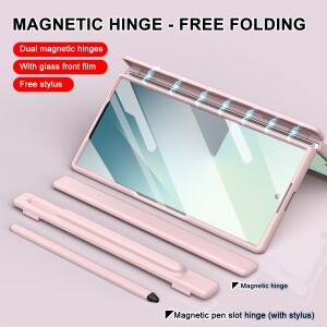 삼성 호환 갤럭시 Z 폴드 7 6호환용 손목밴드 홀더 힌지 폰 케이스 펜 슬롯 및 S펜 스크린 보호필름