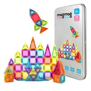 [젠토이] 마그마그 미니 자석 블럭 36P / 틴케이스 필통 완구 교육