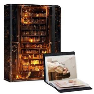 사진 앨범 4x6-120 용량 책장 PP 가족 PU 탄력 페이지 캔들라이트 가죽 방수 레코드용 밴드가 결혼 기념 고화질 커버