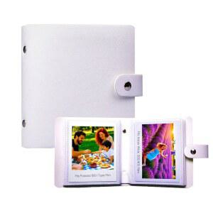 52 포켓 미니 사진 와이드 화이트 인스탁스 폴라로이드 3.5x4.25 후지필름 필름 가죽 600 앨범 300 그림책 /i형 /400 커버 인스턴트 /SX-70 인치 PU