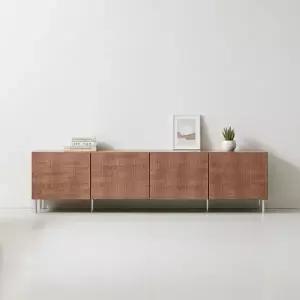 [라자가구] 비바 노블 템바보드 높은 거실장 2000 LNK152