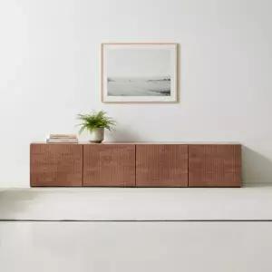 [라자가구] 비바 노블 템바보드 낮은 거실장 2000 LNK151