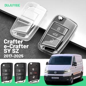 폭스바겐 호환 크래프터 SY SZ -2026 키 폴딩 커버 보호 케이스 자동차 액세서리  용 투명 TPU