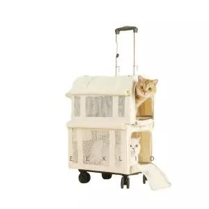 고양이 2단 산책가방 가방 휴대용 반려동물 이동장 애견이동장