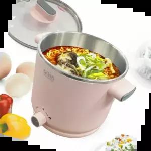 라면쿠커 핑크 전기 포트 스텐 전기라면냄비 라면물포트 1.5L