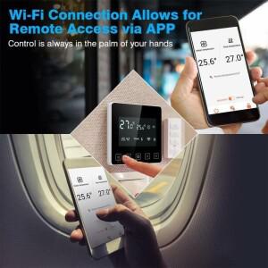 스마트 호환 홈 온도 조절기 LCD 터치 스크린 WIFI  바닥 전기 난방 컨트롤러 가스 보일러